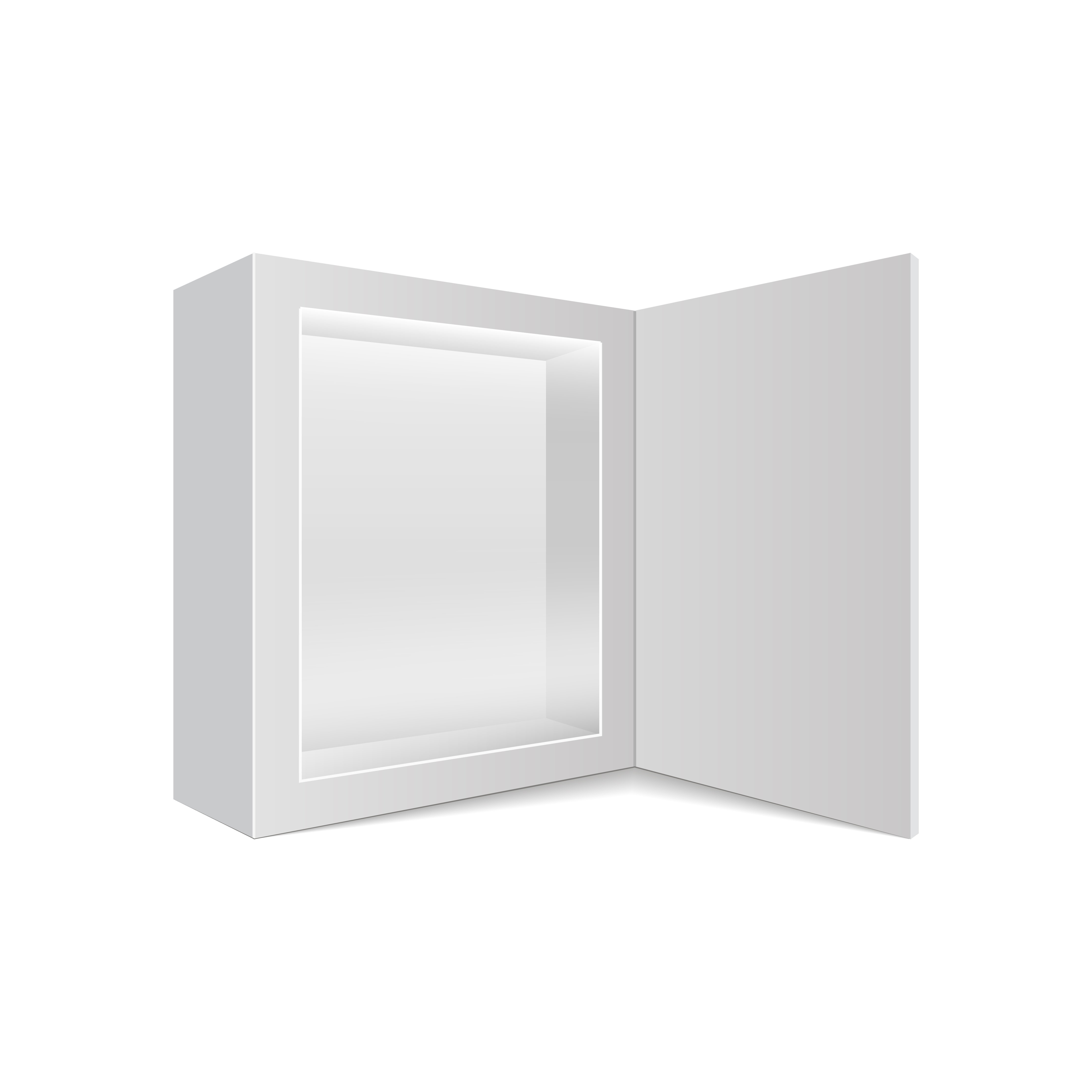 Box with transparent plastic with lid